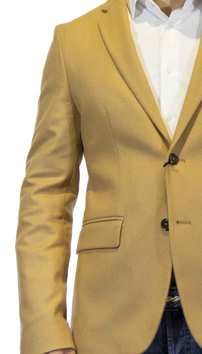 Brian Dales Giacca uomo color cammello in lana Abiti e giacche - Boutique Luisa Trendy
