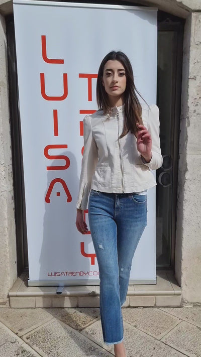 Gaudì Jeans Giubbotto in tessuto spalmato