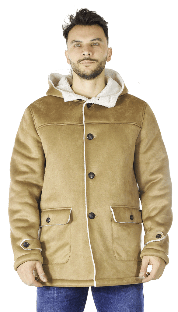 Gaudì Cappotto uomo in eco-montone con 021GU38004