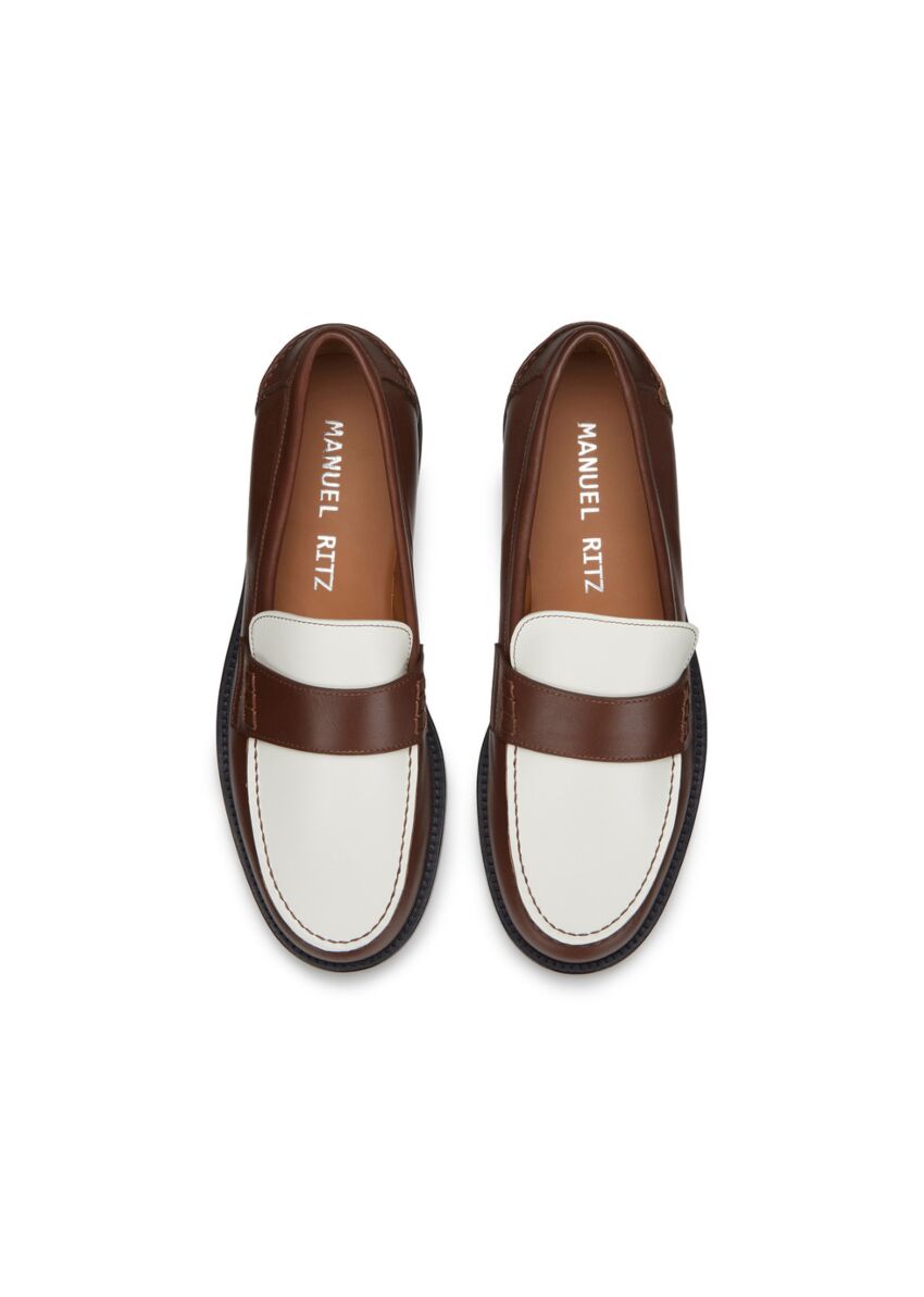 Manuel Ritz Mocassino in pelle bicolor Scarpe Uomo - Boutique Luisa Trendy