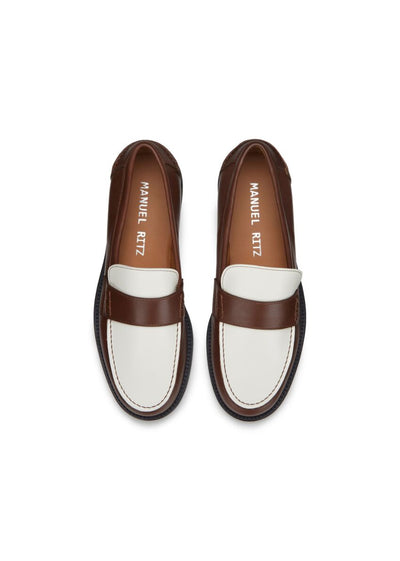 Manuel Ritz Mocassino in pelle bicolor Scarpe Uomo - Boutique Luisa Trendy