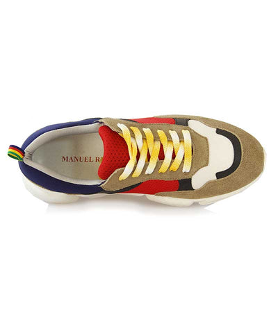 Manuel Ritz Scarpa uomo 41 modello balenciaga in camoscio multicolor beige Scarpe Uomo - Boutique Luisa Trendy