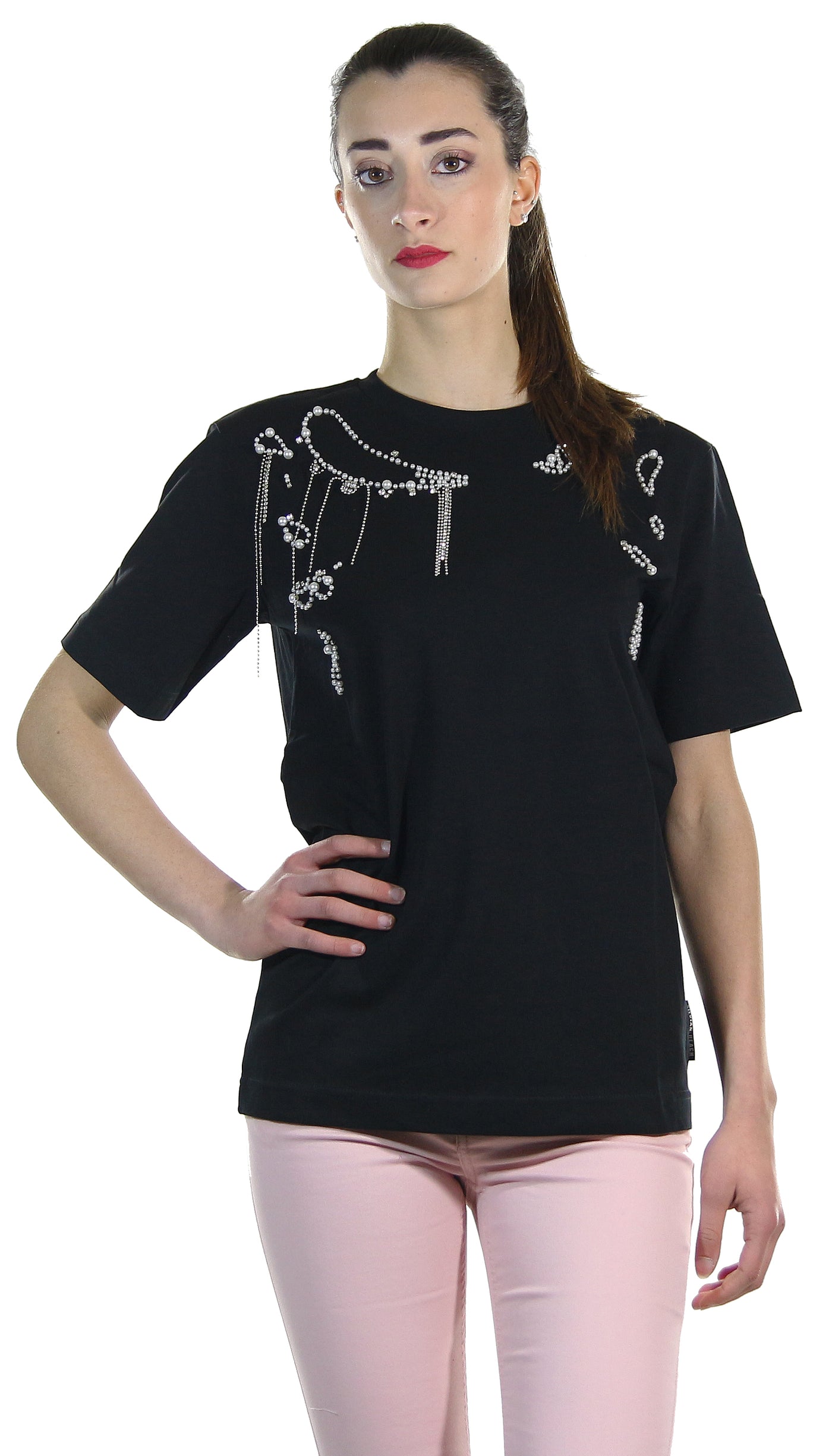 Silvian Heach T-shirt con applicazione al collo.