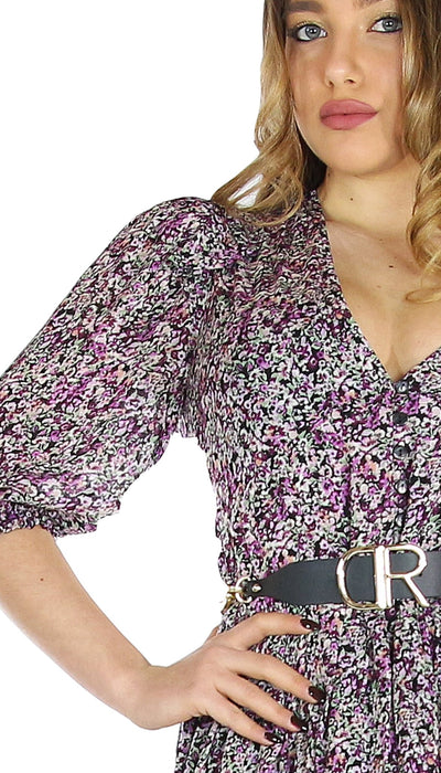 Twinset Milano Abito corto in georgette stampa provenzale. Vestiti - Boutique Luisa Trendy