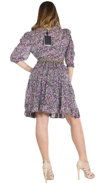 Twinset Milano Abito corto in georgette stampa provenzale. Vestiti - Boutique Luisa Trendy