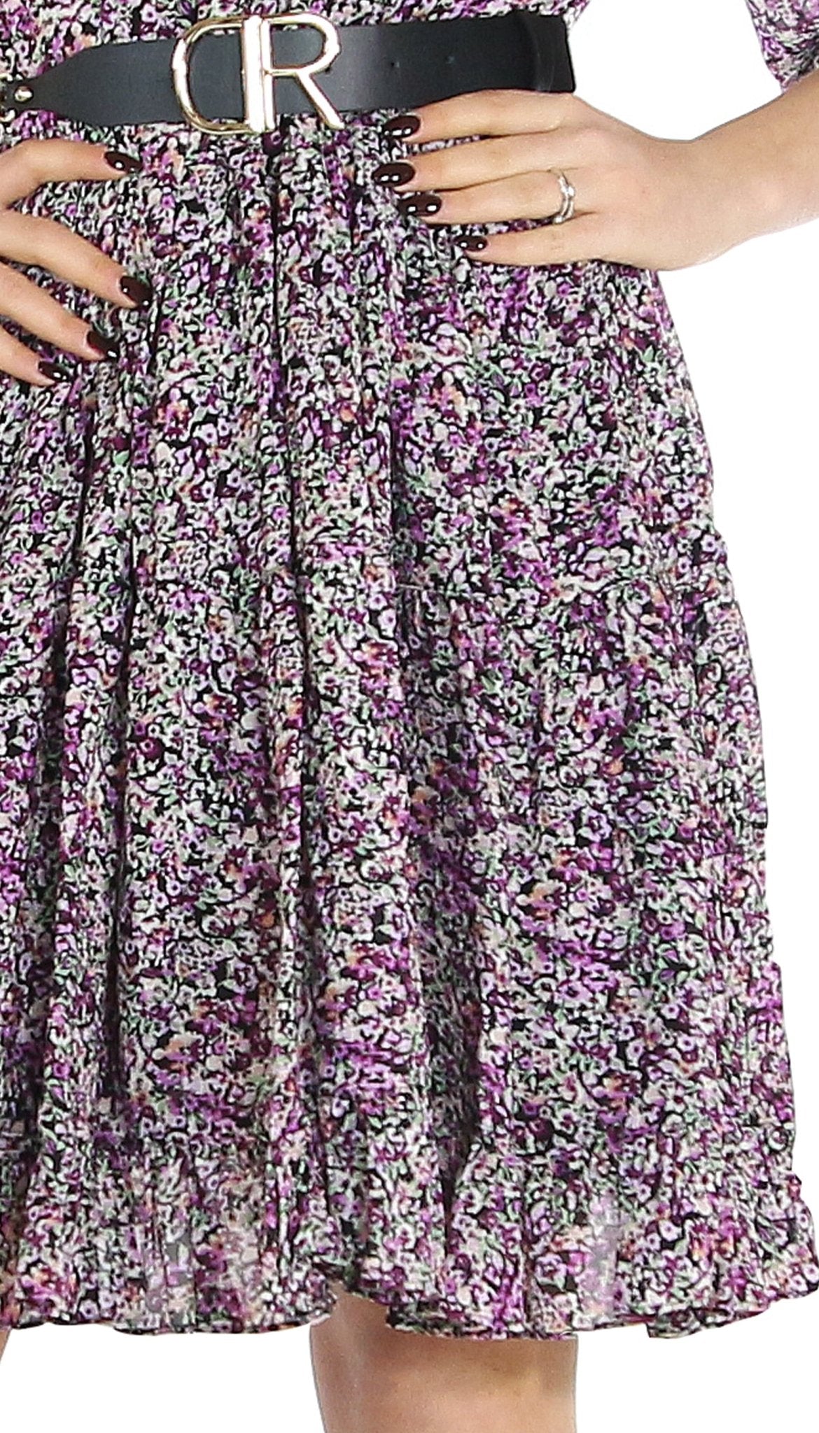 Twinset Milano Abito corto in georgette stampa provenzale. Vestiti - Boutique Luisa Trendy