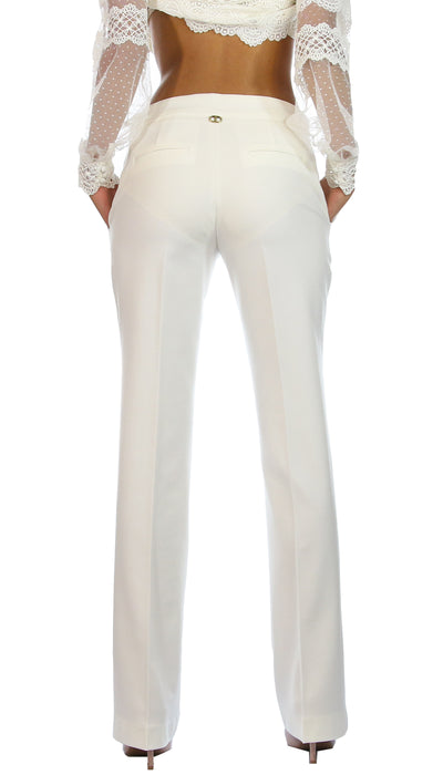 Twinset Milano Pantalone in misto lana e cady